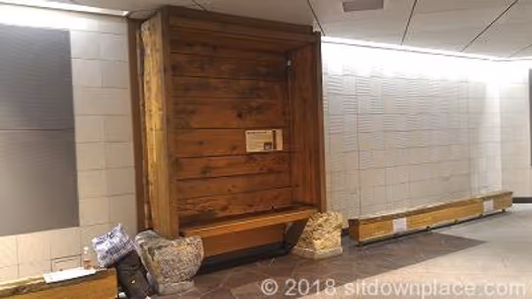 Photo of Yurakucho Station | Central Exit Front, Below the Escalator, Underground Shopping Arcade Rest Spot 3