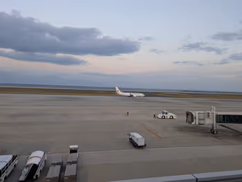 Rest area on the North Observation Deck at Kitakyushu Airport Part 6