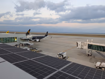 Rest area on the North Observation Deck at Kitakyushu Airport Part 5