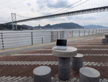 노퍽 광장역 단노우라 고전장터(미모소스가와 공원)의 휴식 장소 그 7