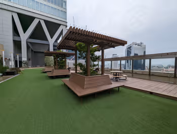 【大阪駅】ノースゲートビル 11F 風の広場の休憩場所