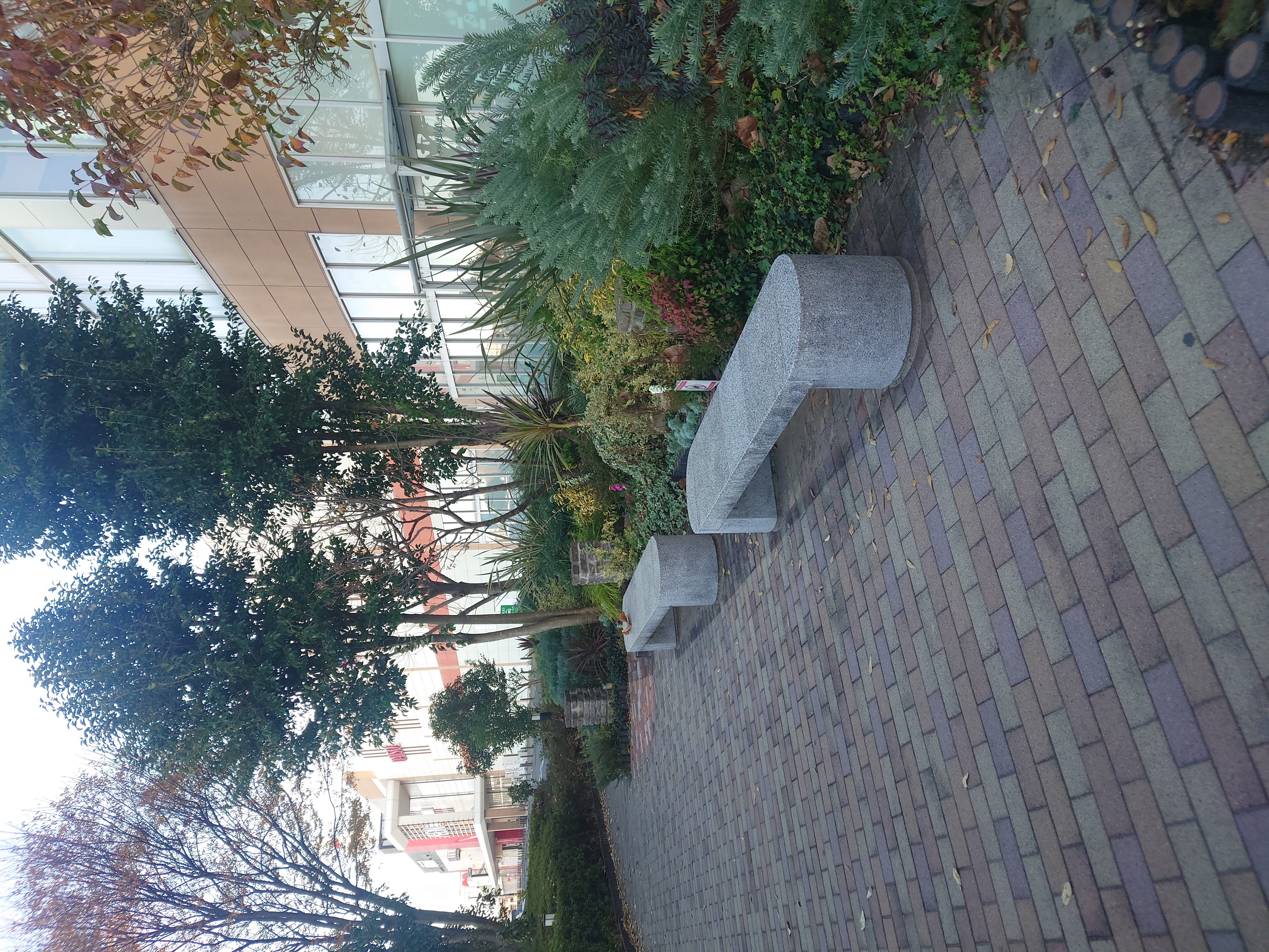 Photo of Jimobara Station | AEON Town Kamisato, National Highway Side Central Entrance A, Side Pathway Bench | Rest Spot 1