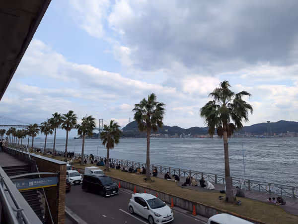 Photo of Moji Port Station | Karato Market Front Wood Deck | Rest Spot 1