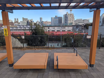 方南町駅広町みらい公園の休憩場所その6