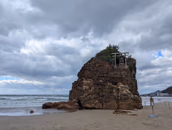 出雲大社前駅稲佐の浜の休憩場所その4