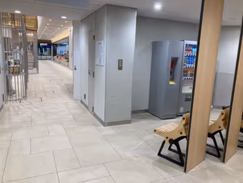 Photo of Matsuyama Station | Near the coin lockers on Dandan Street | Rest Spot 3