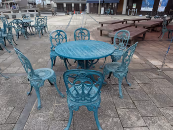 松江しんじ湖温泉駅松江京店カラコロ広場の休憩場所その4