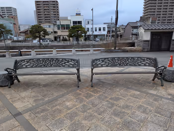 松江しんじ湖温泉駅松江京店カラコロ広場の休憩場所その6