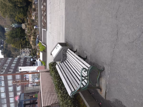 【朝日通駅】西郷隆盛銅像前の休憩場所