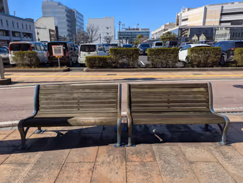 마쓰에 신지코 온천역 미나미덴마치 상점가의 휴식 장소 그 3