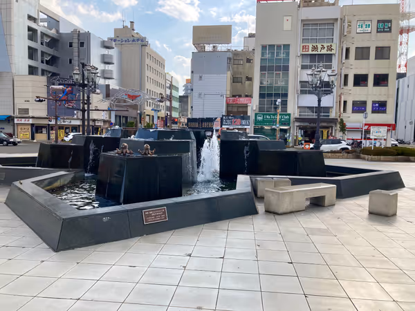 Photo of Mihara Station | South Exit Mihara Station | Front Fountain | Rest Spot 1