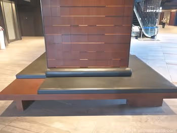 Sofa bench on the 3rd floor of Tokyo Garden Terrace