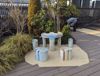 武蔵小山etomo4F屋上庭園座れる場所