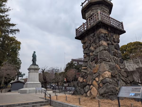 【九段下站】九段坂公園 品川彌二郎像附近 的照片 3