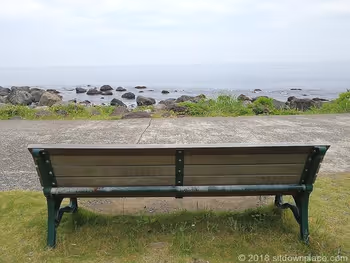 從初島島嶼度假村側長椅眺望的風景