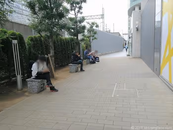 Rest area next to McDonald's Akihabara Station