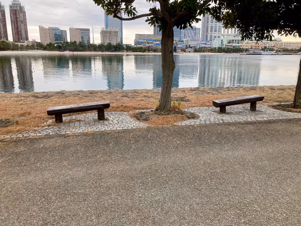 台場公園へと続く遊歩道の写真3